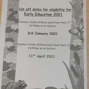 Funded Early Education dates